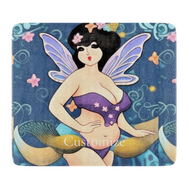Full-figure Fairy Goddess Thunder_Cove  Cutting Board (Front)