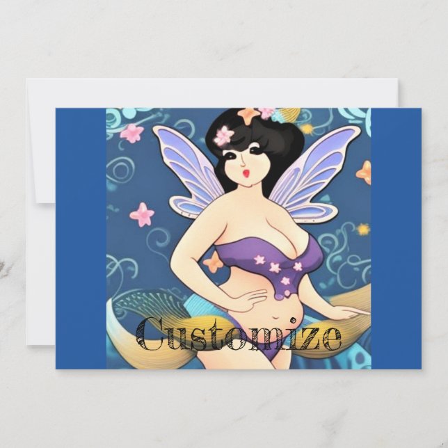 Full-figure Fairy Goddess Thunder_Cove Invitation (Front)