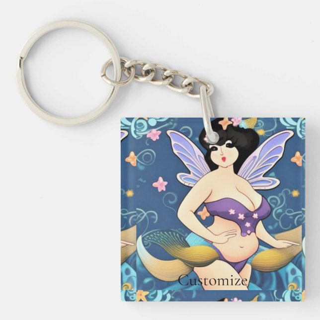 Full-figure Fairy Goddess Thunder_Cove  Key Ring (Front)