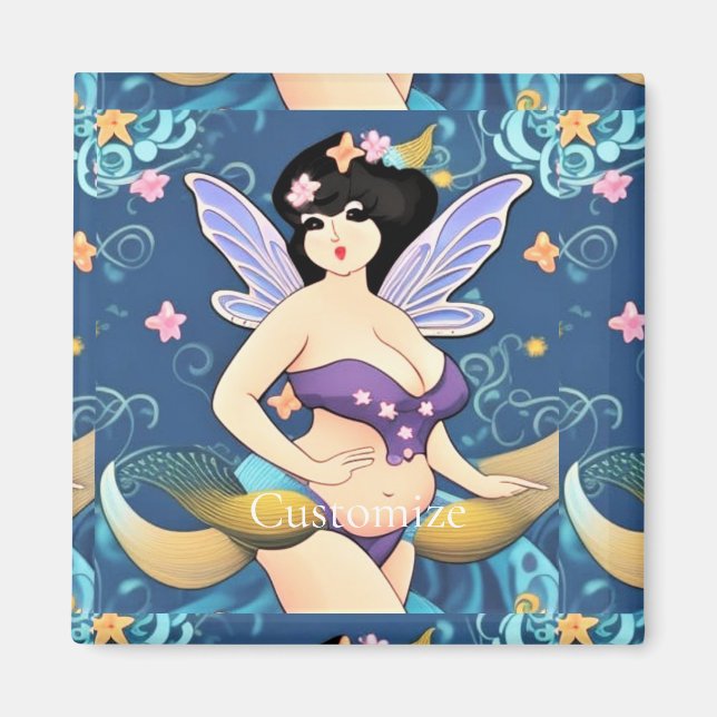 Full-figure Fairy Goddess Thunder_Cove  Magnet (Front)