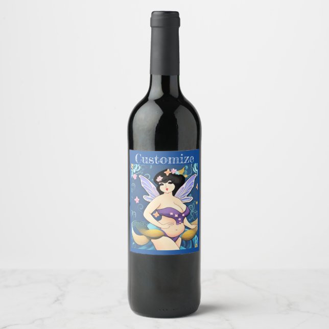 Full-figure Fairy Goddess Thunder_Cove Wine Label (Front)