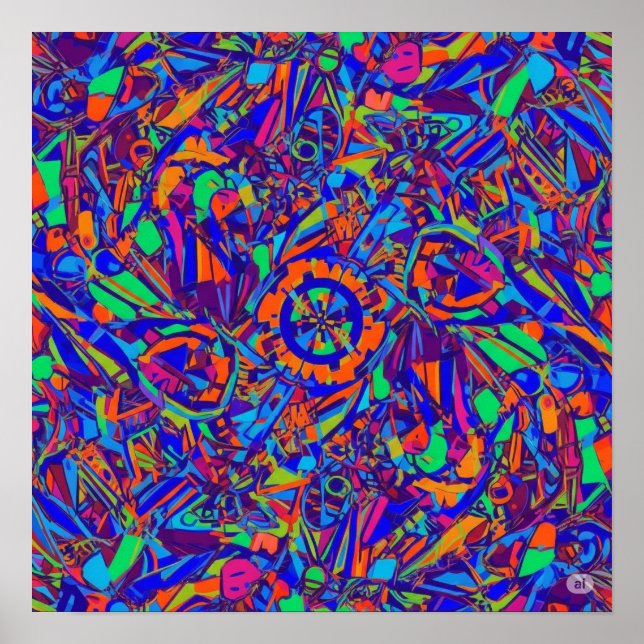 Full-Frame Colour Explosion Poster (Front)