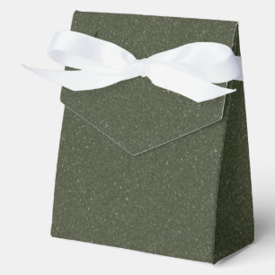Full Glitter Moss Green Favour Box – Customisable