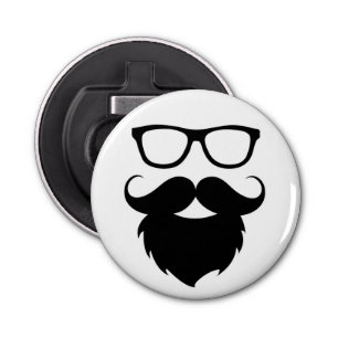 Full Grown Funny Beard Man Bottle Opener