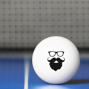 Full Grown Funny Beard Man Ping Pong Ball