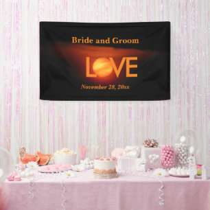 Full Harvest Moon Wedding Banner