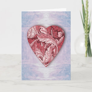 Full Heart Abstract Template Valentine Card