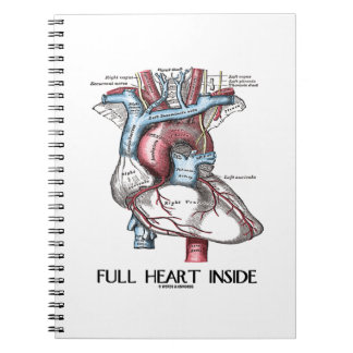 Full Heart Inside Anatomical Illustration Notebook