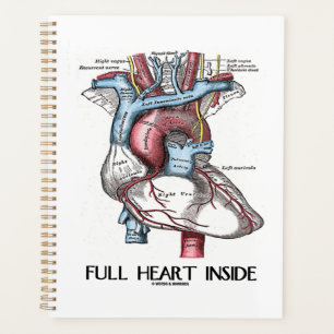 Full Heart Inside Anatomical Illustration Planner
