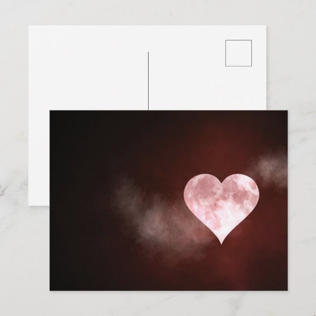 Full Heart Moon Postcard (Front/Back)