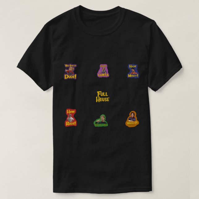 Full house sticker pack Sticker T-Shirt (Design Front)