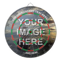 Full Image Dartboard with Custom Text