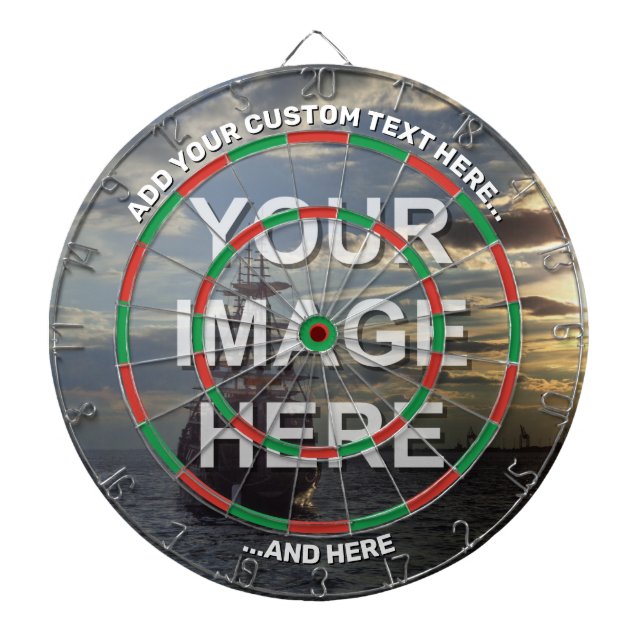 Full Image Dartboard with Custom Text (Front)