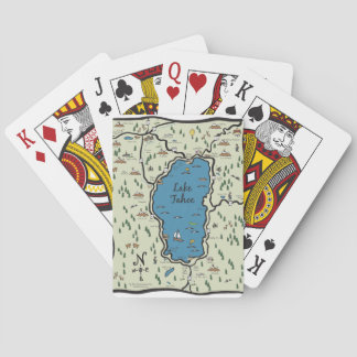 Full Lake Tahoe Area Map Playing Cards