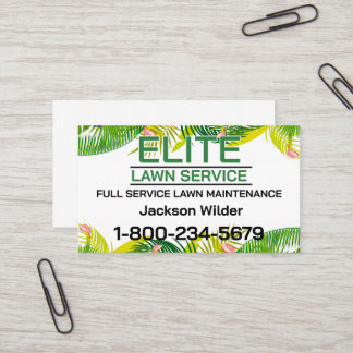 Full Lawn Care Service Business Card