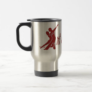 Full Logo - Bright Red Travel Mug
