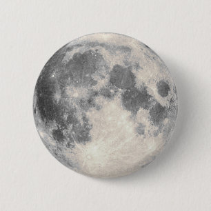 Full Moon 6 Cm Round Badge