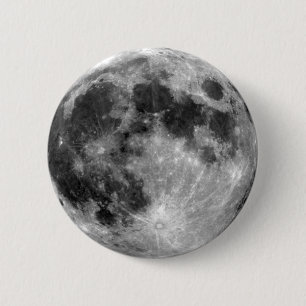 Full Moon 6 Cm Round Badge