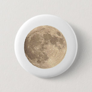 Full Moon 6 Cm Round Badge