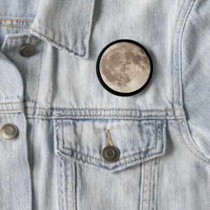 Full Moon 6 Cm Round Badge