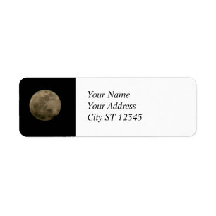Full Moon Address Label