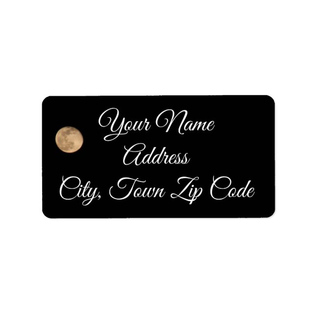Full Moon Address Labels (Front)