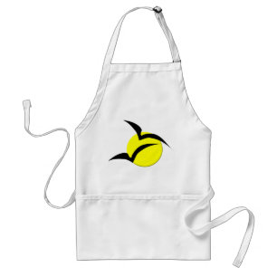 Full Moon and Bats Apron