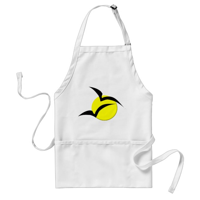 Full Moon and Bats Apron (Front)