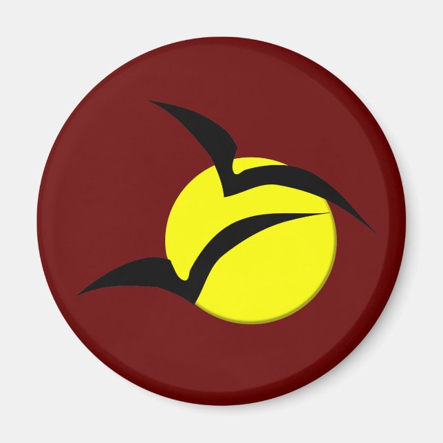 Full Moon and Bats Magnet (Front)