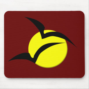 Full Moon and Bats Mousepad