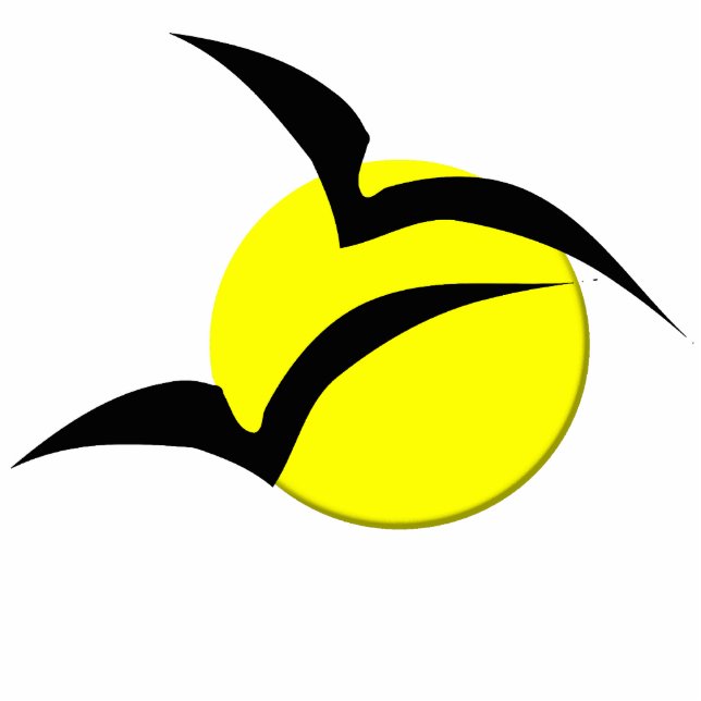 Full Moon and Bats Photo Sculpture (Front)