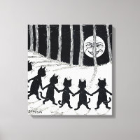 Full moon and Cats, Louis Wain