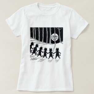 Full moon and Cats, Louis Wain T-Shirt