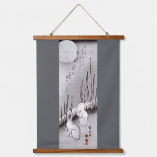 Full Moon and Rabbits, Hiroshige, Ukiyo-e Hanging Tapestry