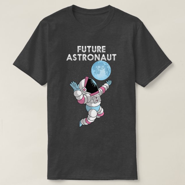 Full Moon Astronomy Science Space Travel Future As T-Shirt (Design Front)