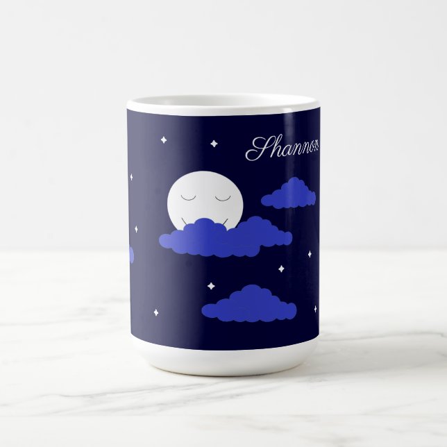 Full Moon at Midnight & Stars: Coffee Mug (Center)