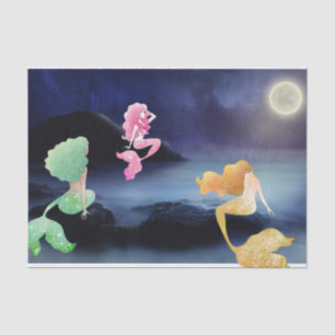 Full Moon at the Mermaid Lagoon Tissue Paper
