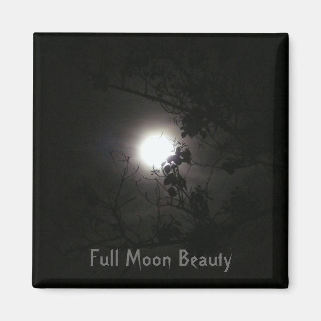 Full Moon Beauty Magnet (Front)