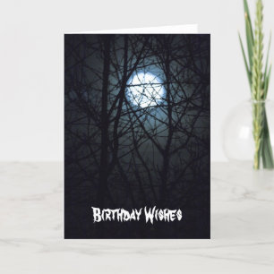 Full Moon Birthday Wishes Card