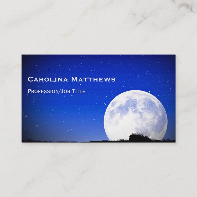 Full Moon Business Card (Front)