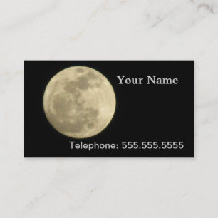 Full Moon Business Card