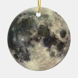 Full Moon Ceramic Tree Decoration