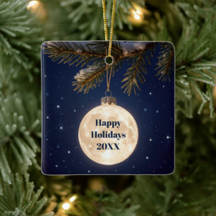Full Moon Christmas Ornament