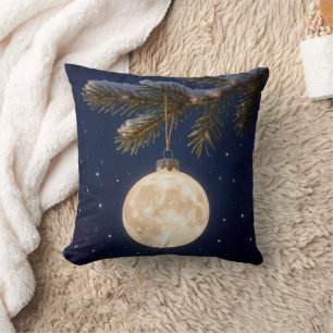 Full Moon Christmas Ornament Cushion