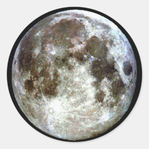 Full Moon Classic Round Sticker