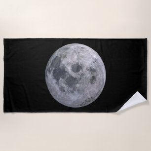 FULL MOON Custom Beach Towel