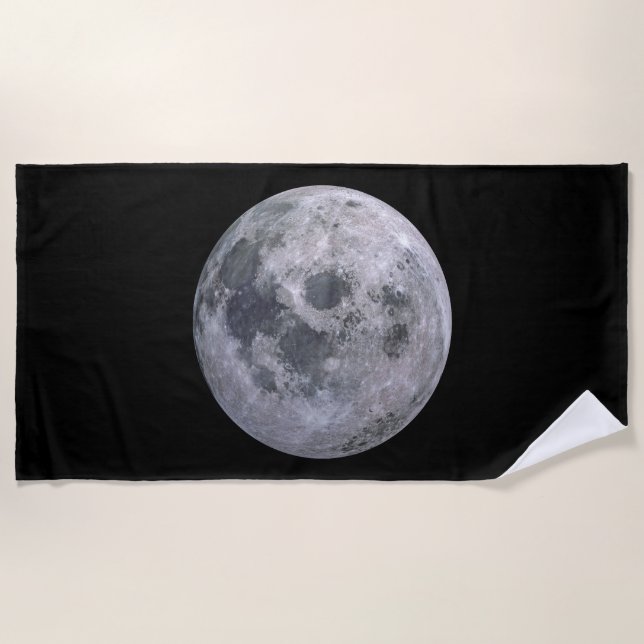 FULL MOON Custom Beach Towel (Front)