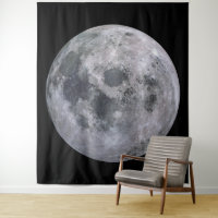 FULL MOON Custom Polyester Tapestry