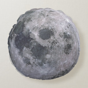 FULL MOON Custom Round Throw Pillow