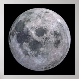 FULL MOON Custom Wall Art Semi-Gloss Poster